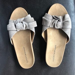 Lucky Brand Florene Macaroon Oiled Suede Sandals